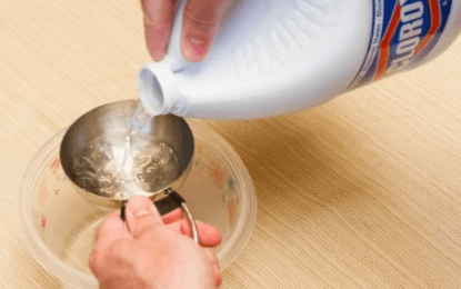 bleaching of plumbing system